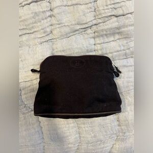 Hermes Vintage Bolide Case, Medium Model; Black/ Red stitching.